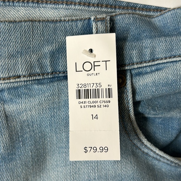 Women’s Loft Outlet Boyfriend Jeans size 14 - Picture 6 of 12